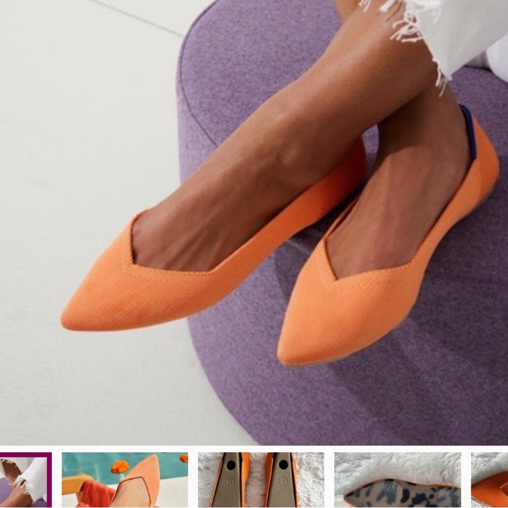 The Point Tangerine Rothy’s NWT